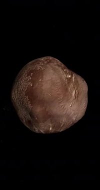 Proteus uydusu, Neptün uydusu. Döngü. 4K Dikey