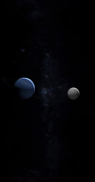 エリス 準惑星 宇宙空間で海王星の軌道の近く — ストック動画