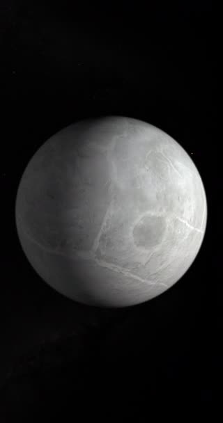 Eris Planeta Pitică Transneptuniană Roteşte Bucla — Videoclip de stoc