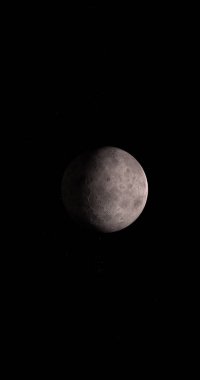 Dysnomia, cüce gezegen Eris 'in uydusu, dönüyor. 3d hazırlayıcı