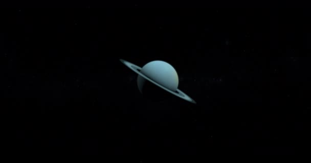 Uránusz Bolygó Felé Világűrben — Stock videók