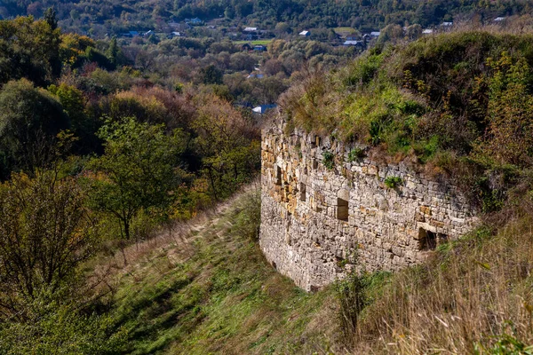 Ruins of a castle in the village of Zinkiv in Ukraine.