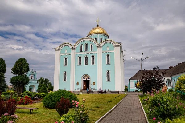 View Dormition Theotokos Cathedral Russian Orthodox Church Vladimir Volynsky Ukraine — стоковое фото