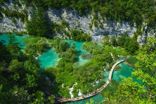 Bela Vista Parque Nacional Dos Lagos Plitvice Croácia — Fotografia de Stock