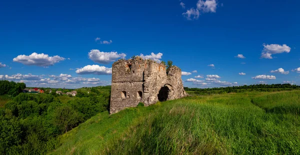 Resten Ruïnes Van Een Oud Kasteel Europa Unesco Erfgoed Het — Stockfoto