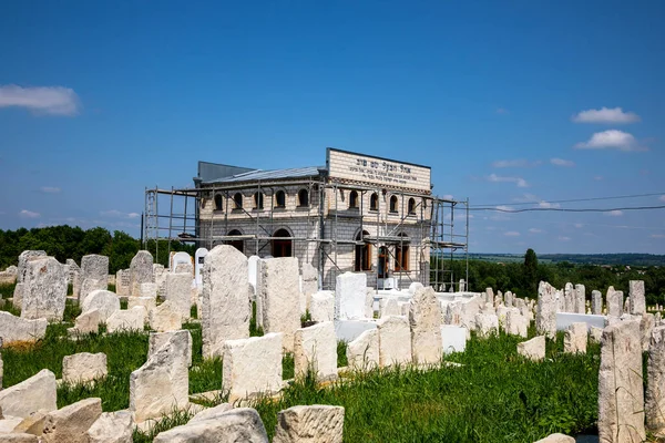 Ukraine Medzhibozh June 2022 Old Jewish Cemetery Tomb Spiritual Leader — Zdjęcie stockowe