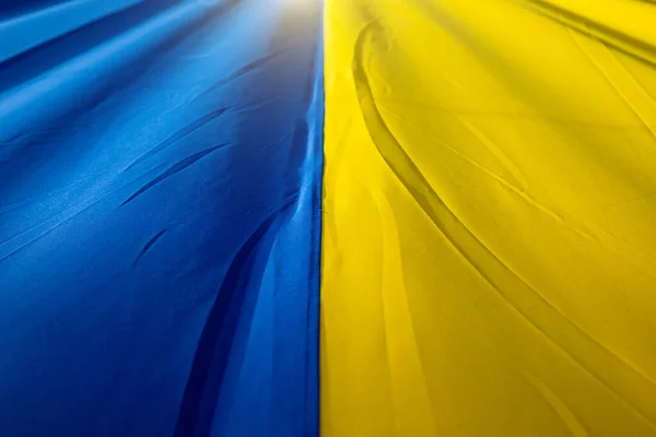 Прапор України Одним Головних Символів Країни — стокове фото