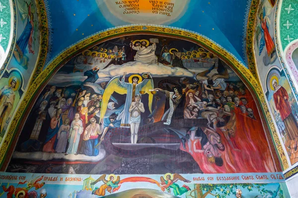 Ukraine Satanov August 2022 Frescoes Wall Monastery City Sataniv Last — Stockfoto