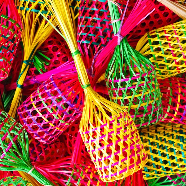 Small colorful baskets — Stock Photo, Image