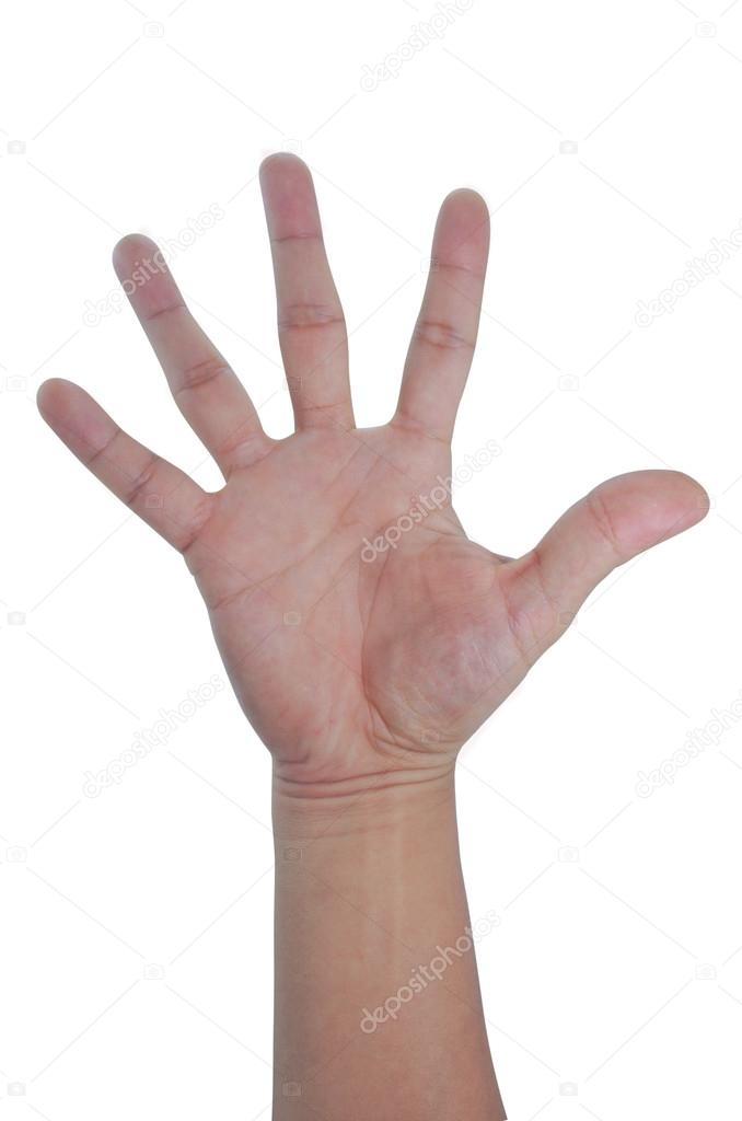 hand of man