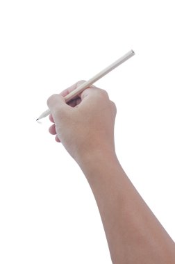 erkek eli kalem tutan.