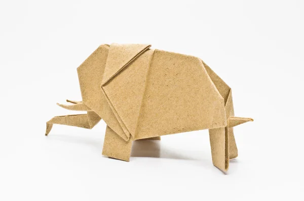 Origami elephant — Stock Photo, Image