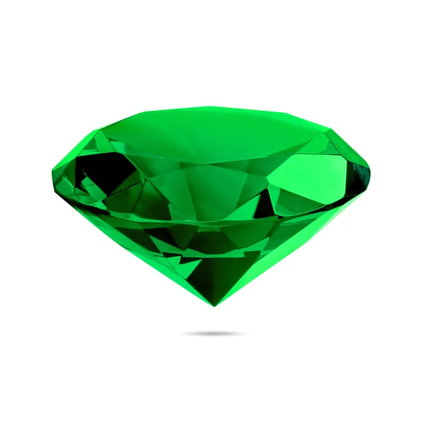 Green diamond — Stock Photo, Image