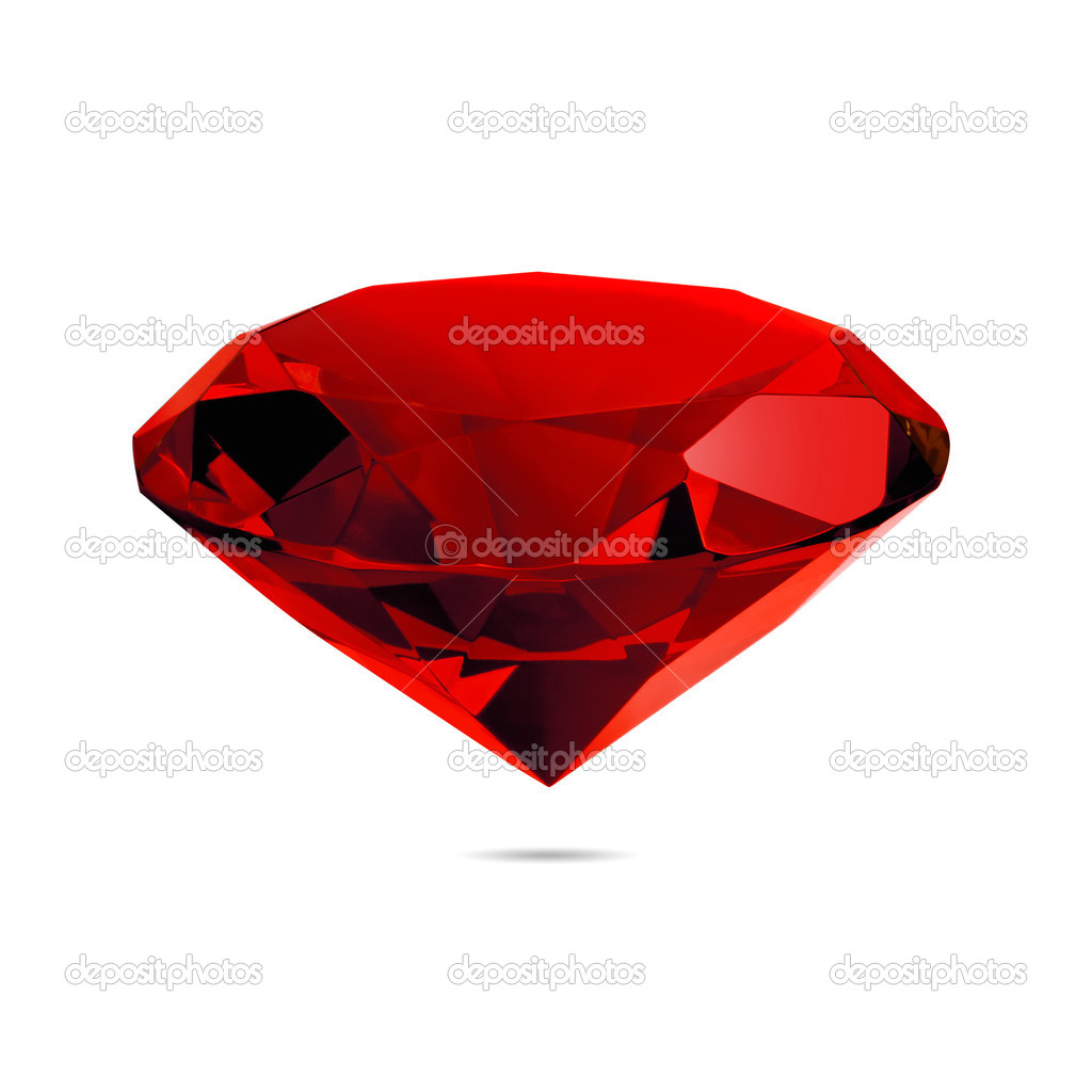 Red diamond on background