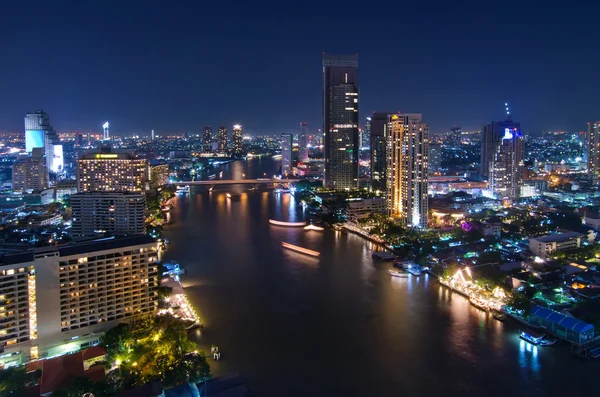 Bangkok natt hands dygnet — Stockfoto
