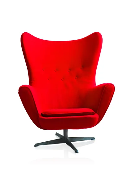 Silla roja moderna — Foto de Stock