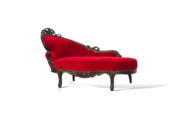 Canapé rouge Fauteuil — Photo