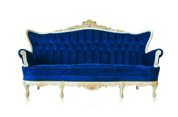 Canapé bleu Fauteuil — Photo