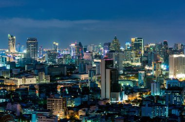 Bangkok gece görünümü