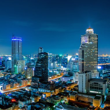 Bangkok gece görünümü