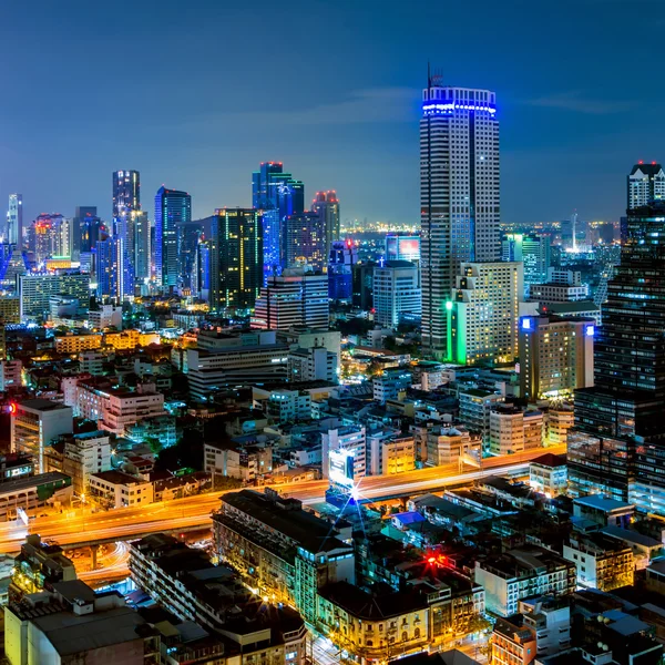 Bangkok vista nocturna — Foto de Stock