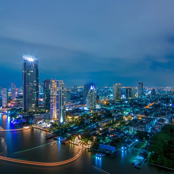 Bangkok vista nocturna — Foto de Stock