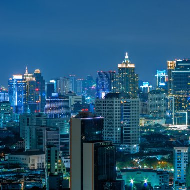 Bangkok gece görünümü