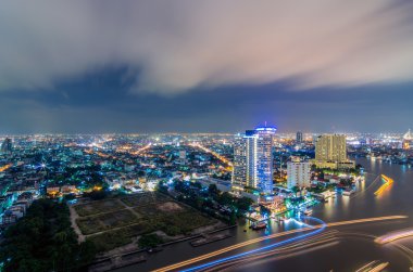 Bangkok gece görünümü