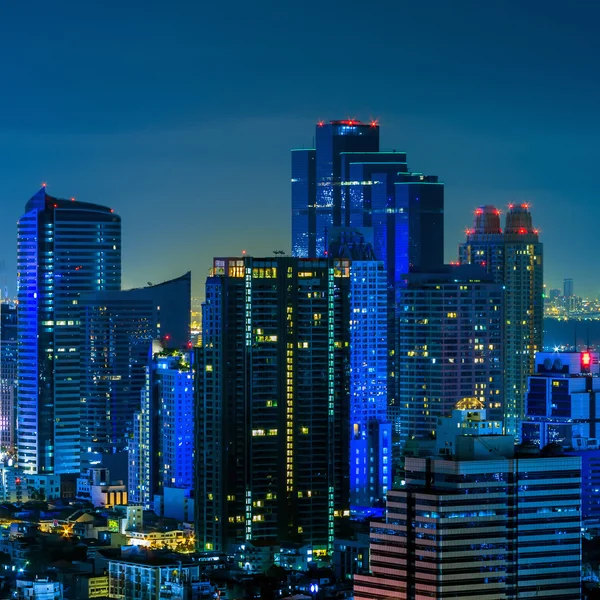 Νυχτερινή άποψη της Μπανγκόκ — Φωτογραφία Αρχείου