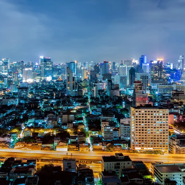 Bangkok noční pohled — Stock fotografie