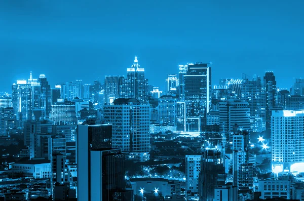 Bangkok vista nocturna — Foto de Stock