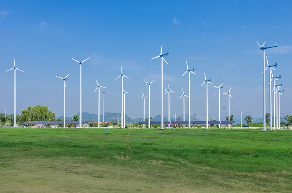 Vindkraftverk energi. — Stockfoto