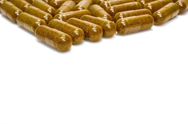 Herbal capsules — Stock Photo, Image