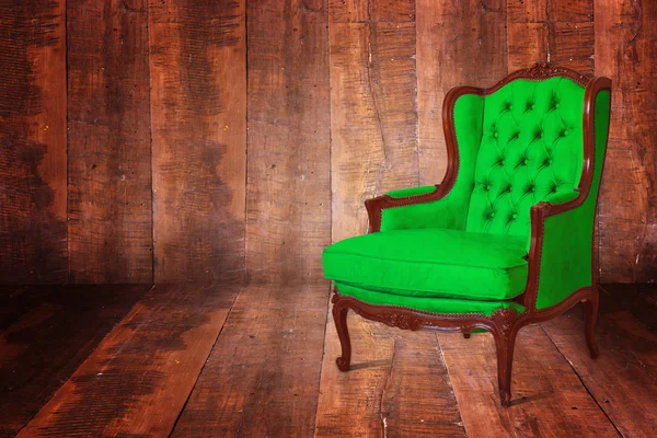 绿色的沙发 — 图库照片