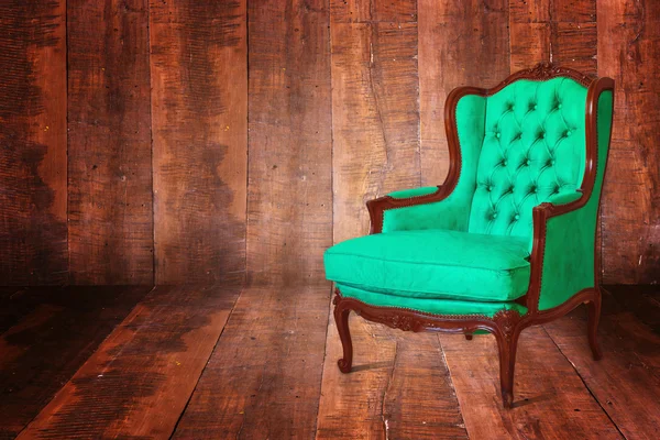 Sofá verde Sillón — Foto de Stock