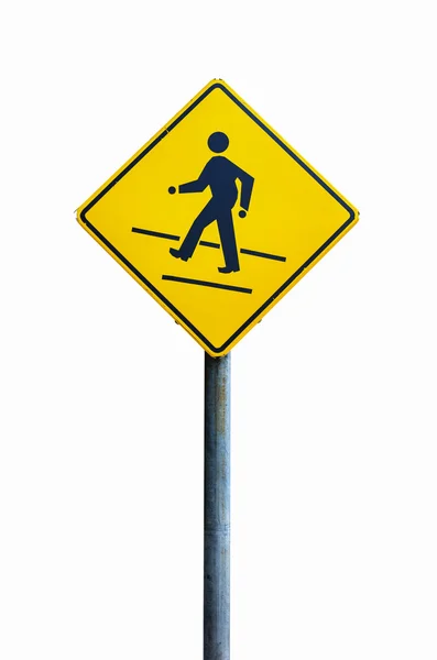 Sign across the road. — Stock Photo, Image