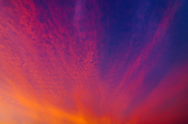 落日的天空 — 图库照片