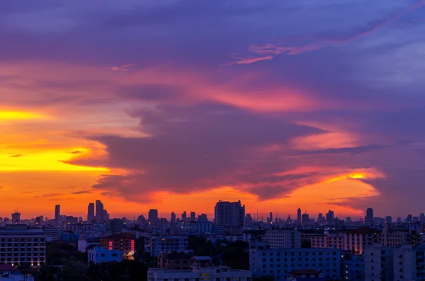 Zobacz panoramę miasta Bangkok — Zdjęcie stockowe