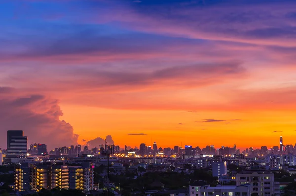 Zobacz panoramę miasta Bangkok — Zdjęcie stockowe