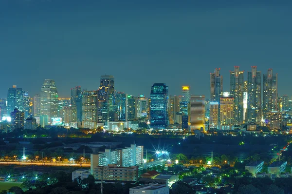 Bangkok gece görünümü — Stok fotoğraf