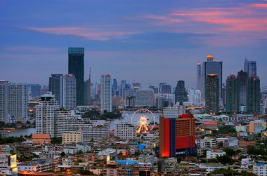 Bangkok gece görünümü
