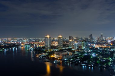 Bangkok gece görünümü