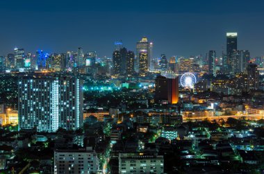 Bangkok gece görünümü