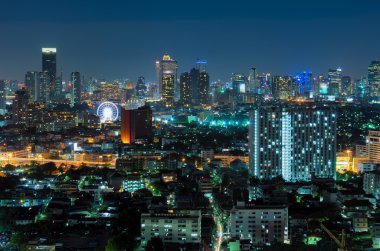 Bangkok gece görünümü