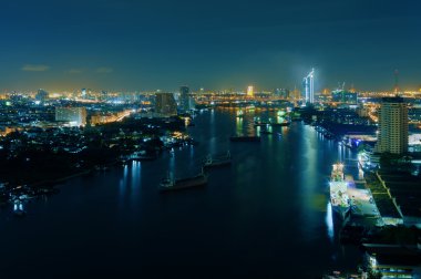 Bangkok gece görünümü