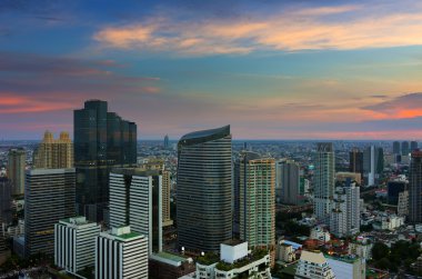 Bangkok gece görünümü