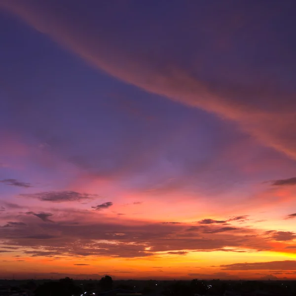 Sunset sky panorama. — Stock Photo, Image