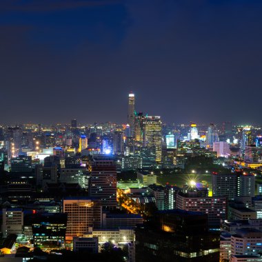 Bangkok gece görünümü