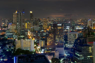 Bangkok gece görünümü