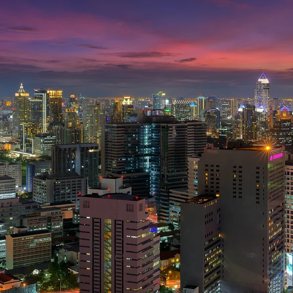 Bangkok vista noturna — Fotografia de Stock